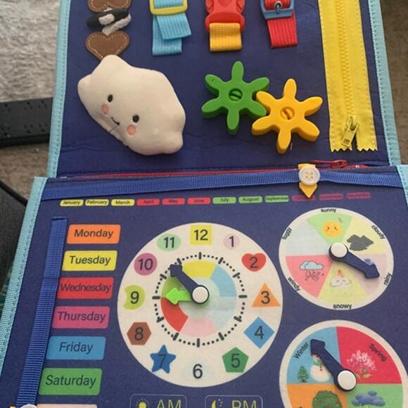 Toddler Busy Board Montessori Toys, Sensory Board Educational Activities - Picture 1 of 7